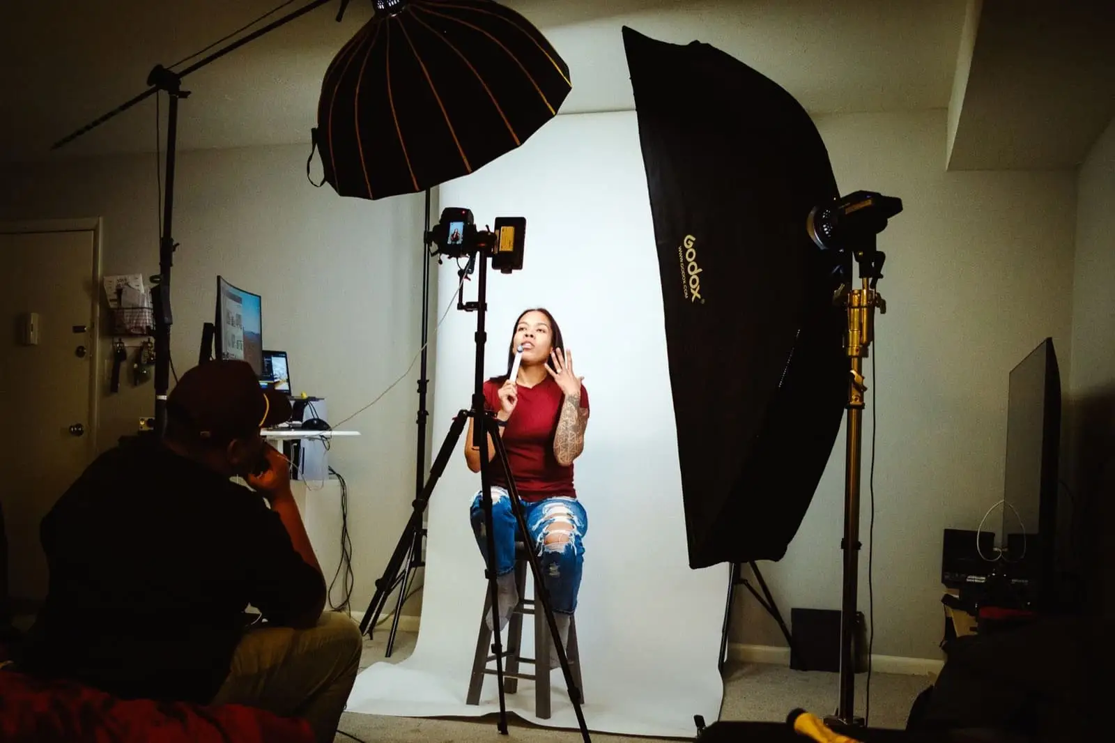 The Colado Latino Network team working behind the scenes in Baltimore